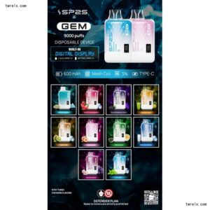 SP2S GEM 9000 Puffs拋棄式電子煙 一次性可充電電子煙 台灣現貨 2 SP2S GEM 9000 Puffs拋棄式電子煙