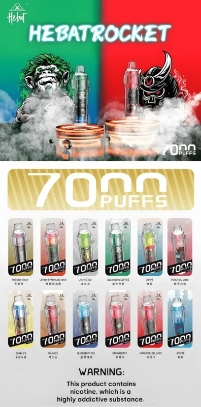 HEBAT BOOM 7000 Puffs 一次性電子煙 喜貝拋棄式煙桿 口味與批發指南 3 HEBAT BOOM 7000 Puffs 一次性電子煙 喜貝拋棄式煙桿 1