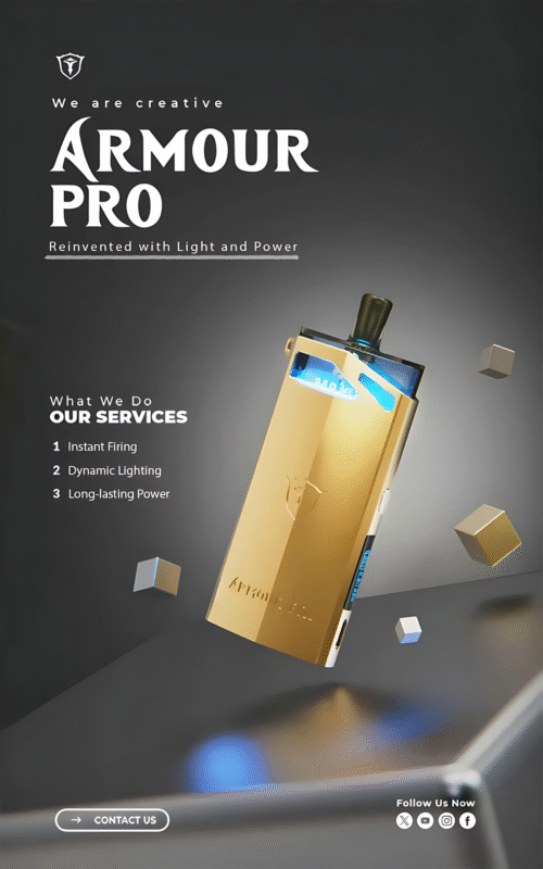 SAMURAI Armour Pro 將軍 PRO 發光註油主機 高性能可調瓦數電子煙設備推薦 2 將軍 PRO主機R PhotoGrid
