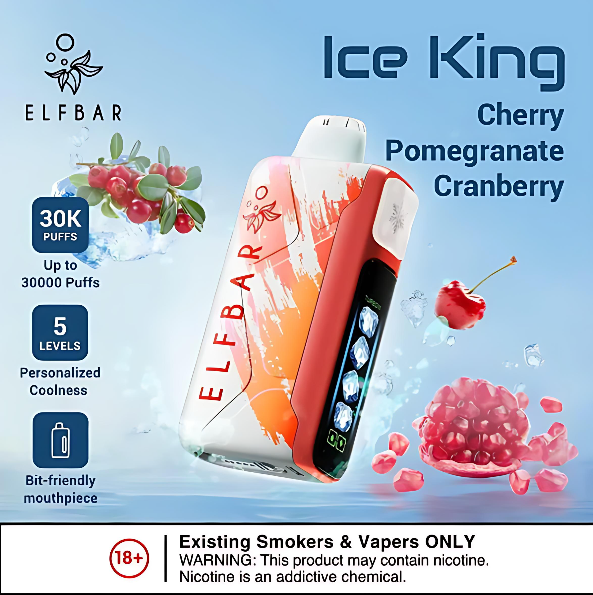 拋棄式電子煙口數與續航真相:12000 到 60000 Puffs 怎麼選|蒸氣空間 4 ElfBar Ice King 30K Puffs 拋棄式電子煙
