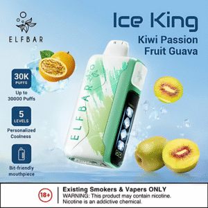 ElfBar Ice King 30k Puffs 拋棄式電子煙 五檔涼度調節 大容量一次性電子煙 1 elfbar ice king 一次性電子煙
