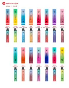 VAPOR STORM 5000 PUFFS 拋棄式電子煙 飛霧發光一次性電子煙桿 3 VAPOR STORM 5000 PUFFS
